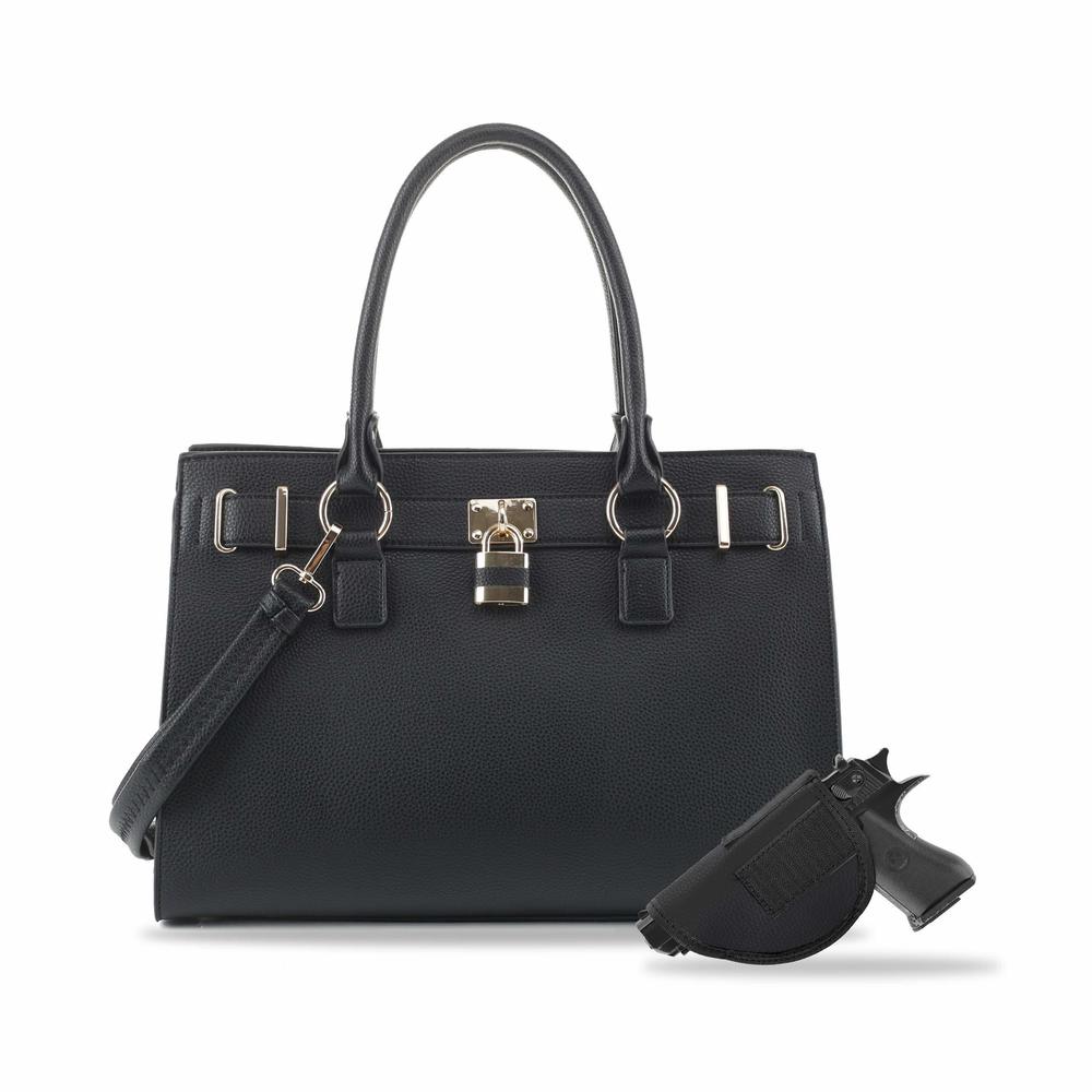 Emperia Outfitters Dina Lock Concealed Carry Satchel Black :|
